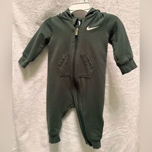 Nike Kids Dark Green Hooded Footie